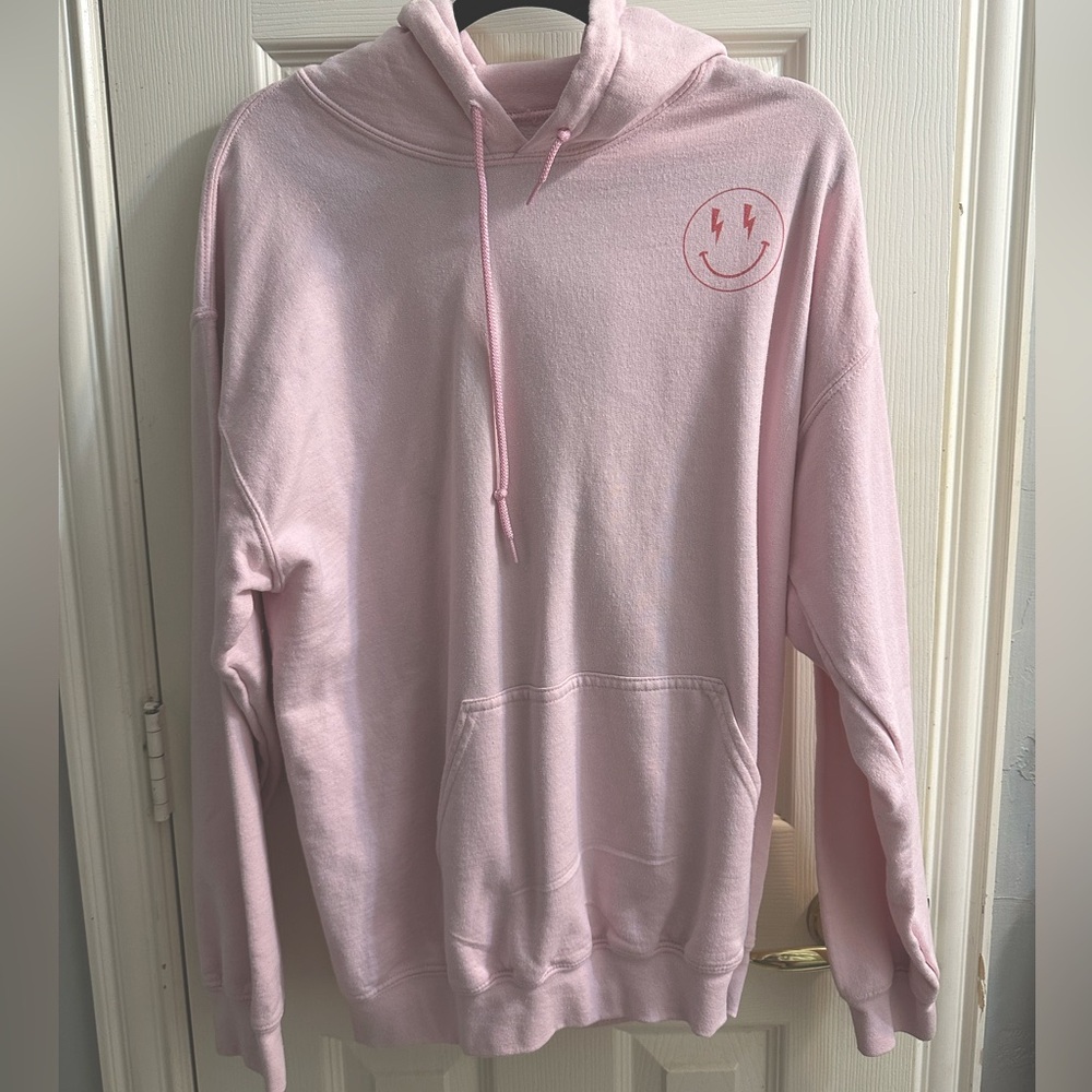 “Do what makes you happy” pink hoodie sweatshirt